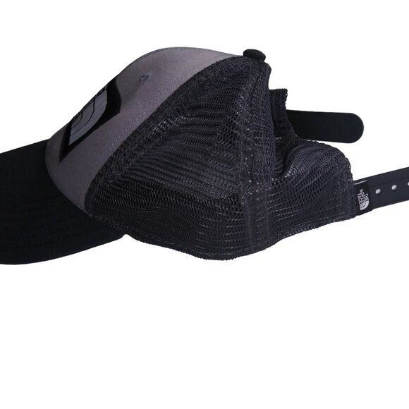 The North Face Mudder Trucker Hat Mesh Black and Grey TNF Adjustable Strap Cap - Picture 2 of 11